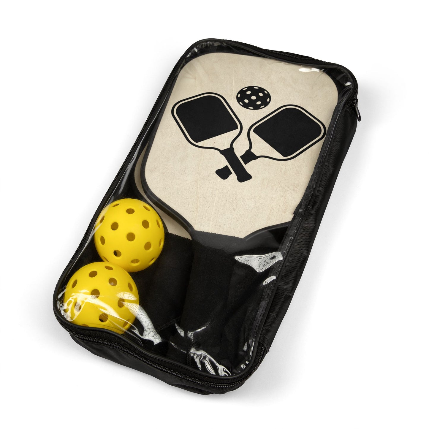 Pickleball Paddle Set – Retro Dual-Paddle Kit with Balls