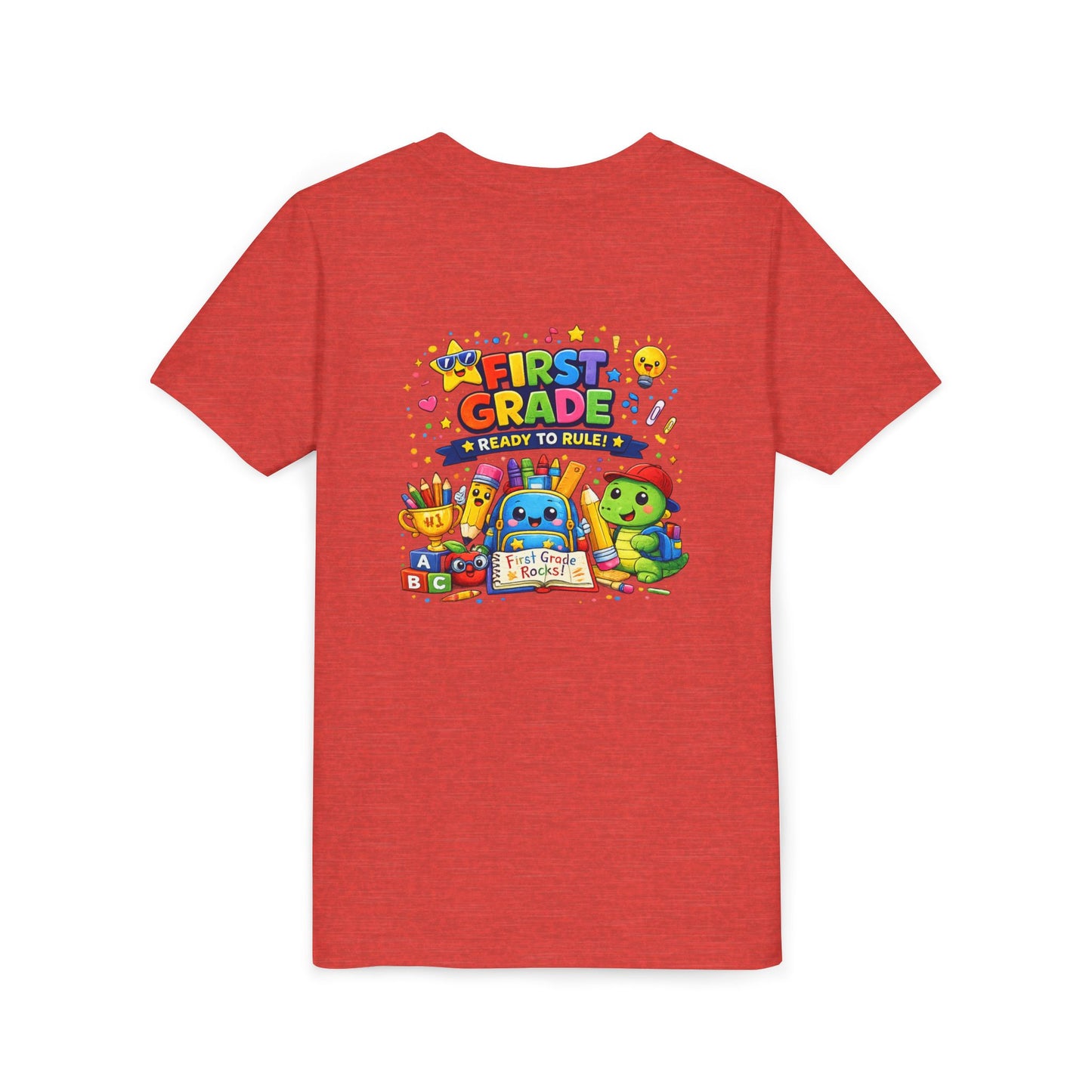 First Grade Youth T‑Shirt – "First Grade Ready to Rule" Cute Back-to-School Tee