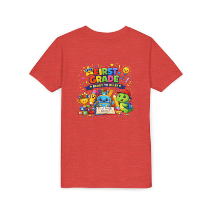 First Grade Youth T‑Shirt – "First Grade Ready to Rule" Cute Back-to-School Tee