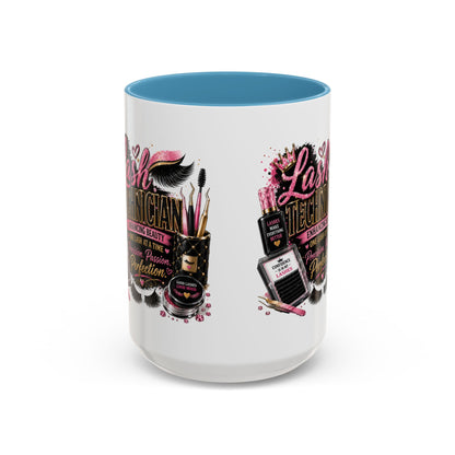 Lash Technician Coffee Mug – 'Enhancing Beauty One Lash at a Time' Accent Mug