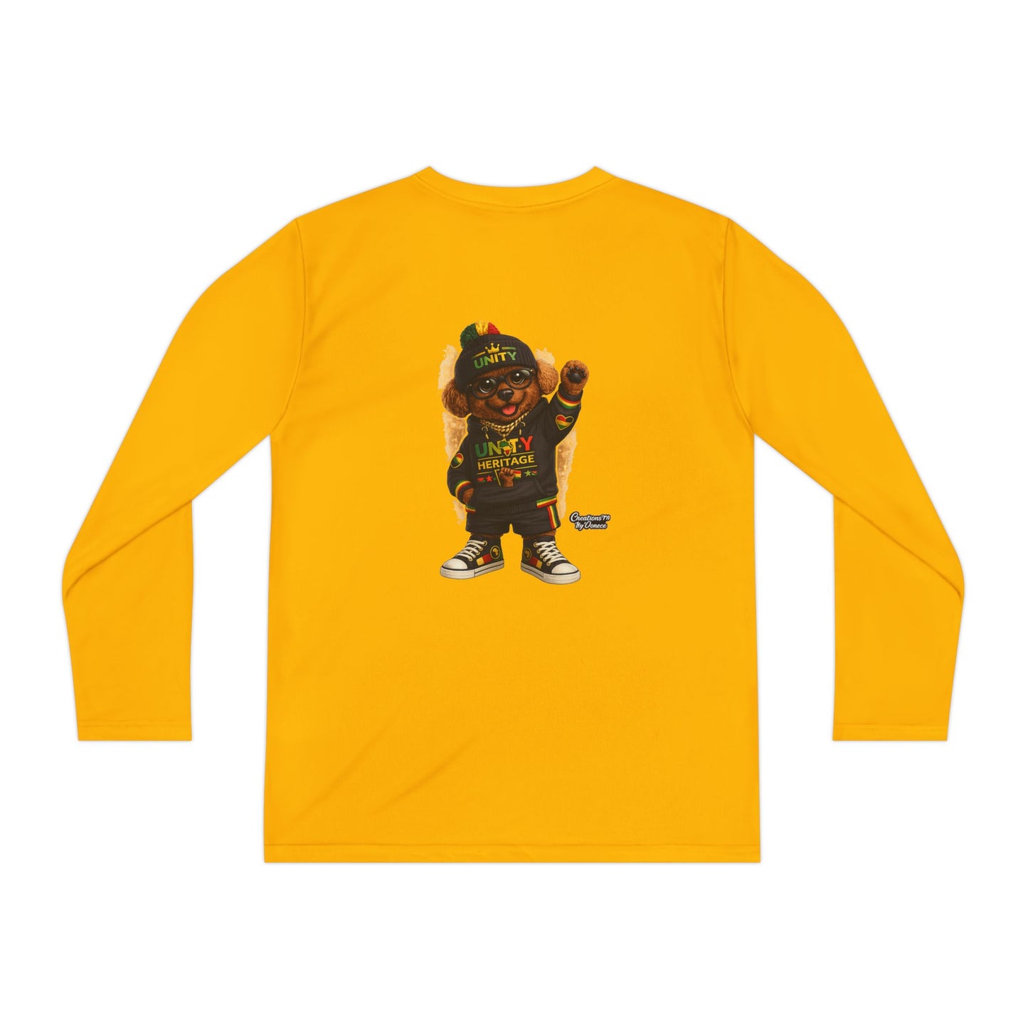 T-Shirt — Kids Rasta Teddy Graphic Long Sleeve