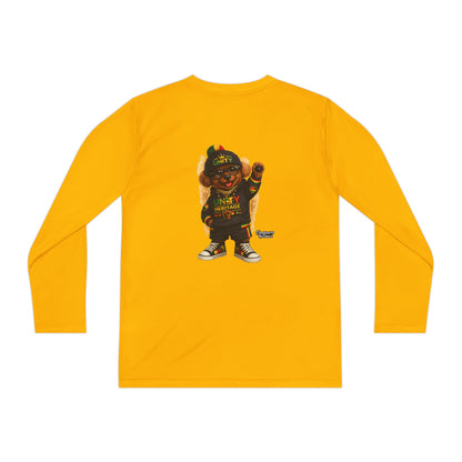T-Shirt — Kids Rasta Teddy Graphic Long Sleeve