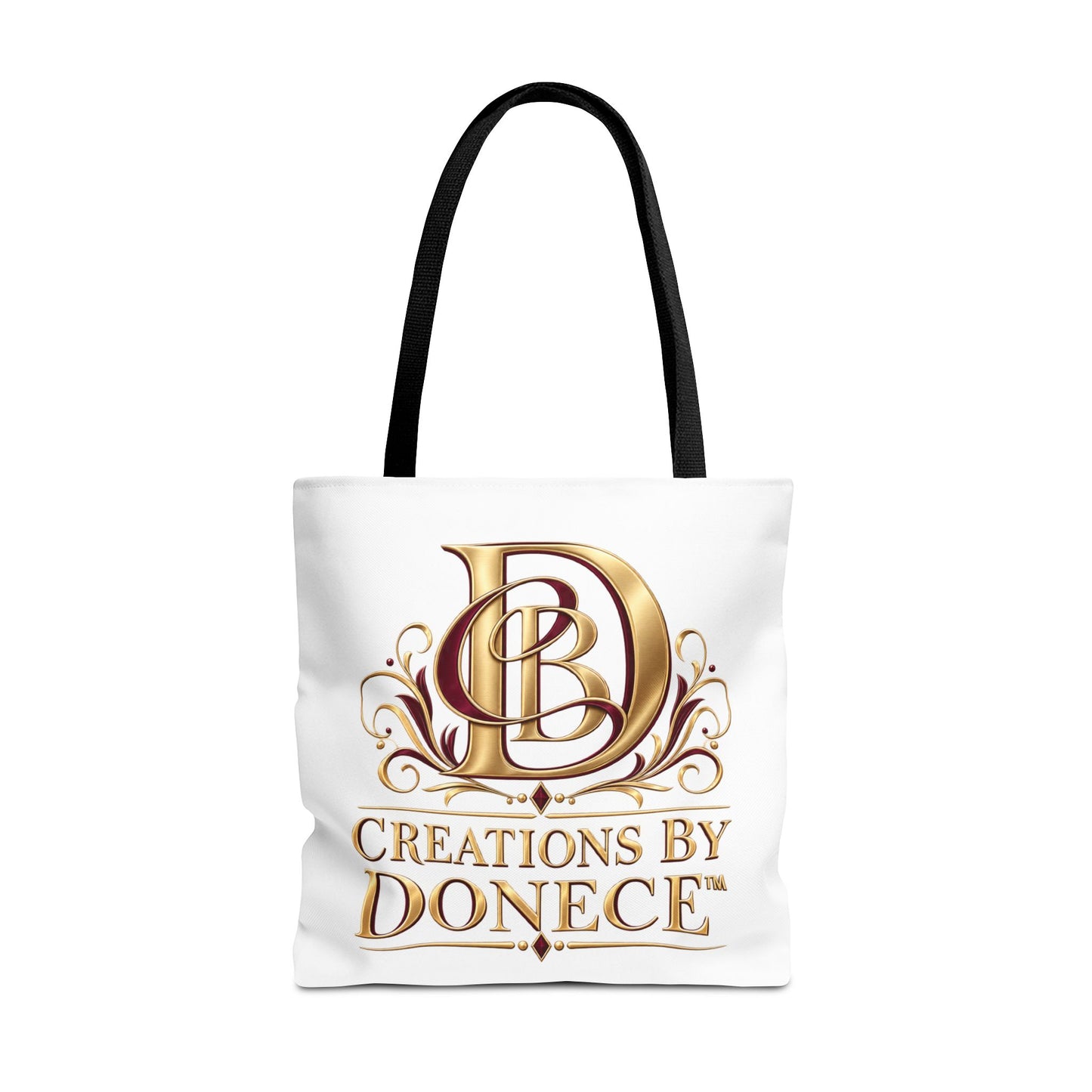 Creations by Donece Gold Logo Tote