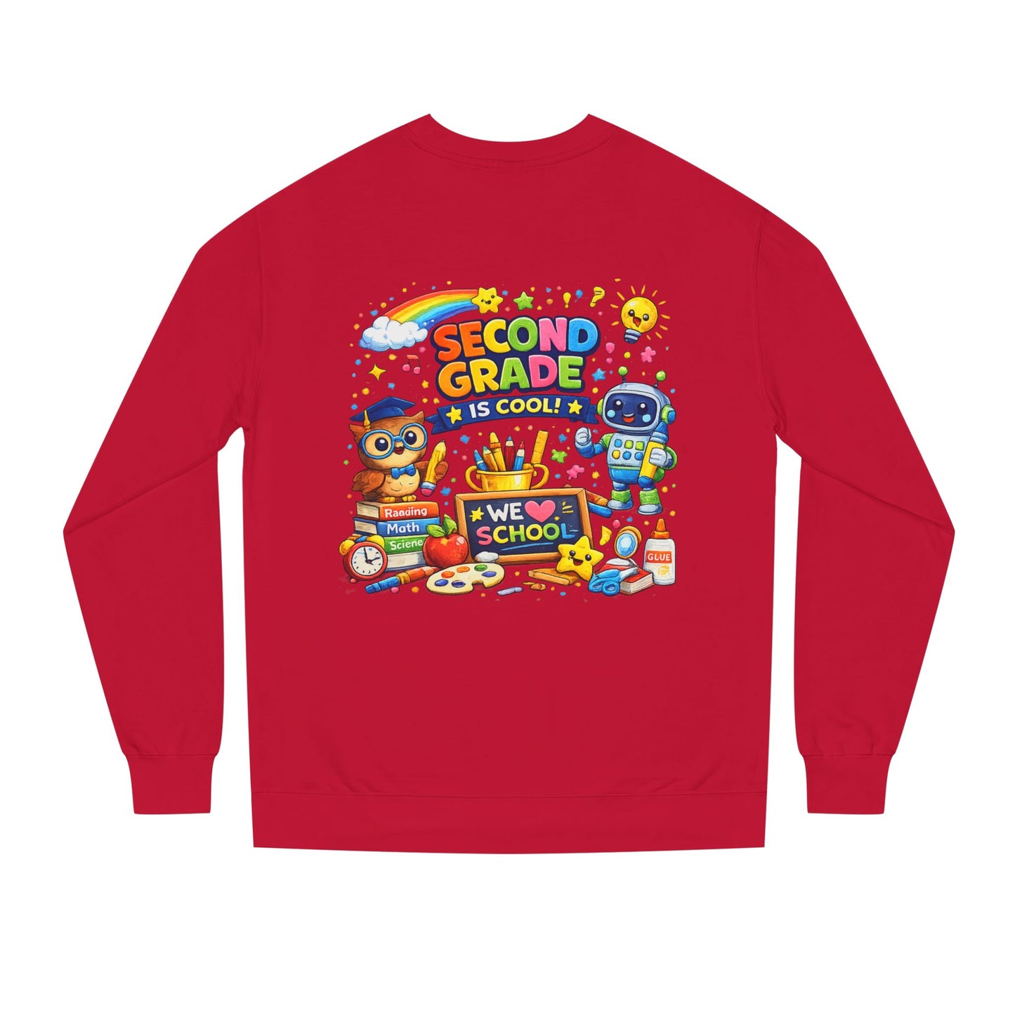 Second Grade Is Cool Sweatshirt – Cute School Kids Crewneck