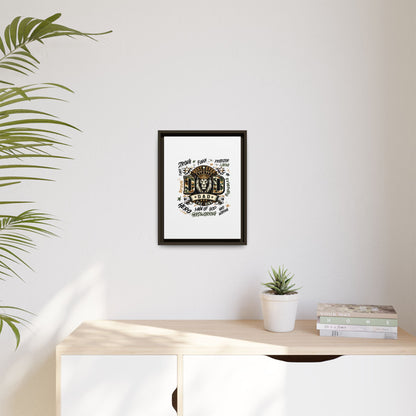 Framed Matte Canvas 'Best Ever DAD' Wall Art – Lion King Design, Father’s Day Gift
