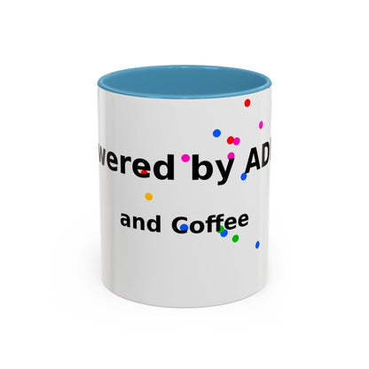 ADHD and Coffee Accent Mug — Funny Neurodivergent Gift (11/15oz)