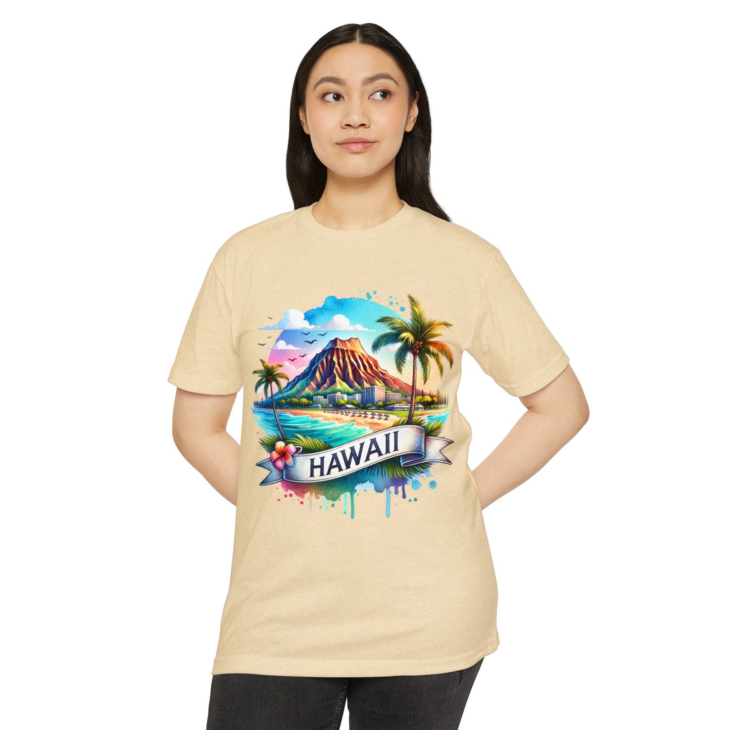 Hawaii Vintage Sunset T-Shirt — Tropical Island Graphic Tee