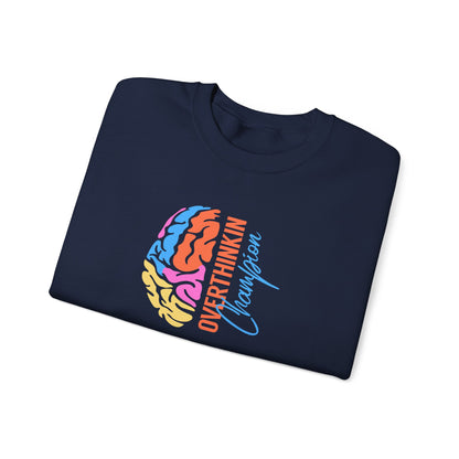 Overthinking Brain Crewneck Sweatshirt