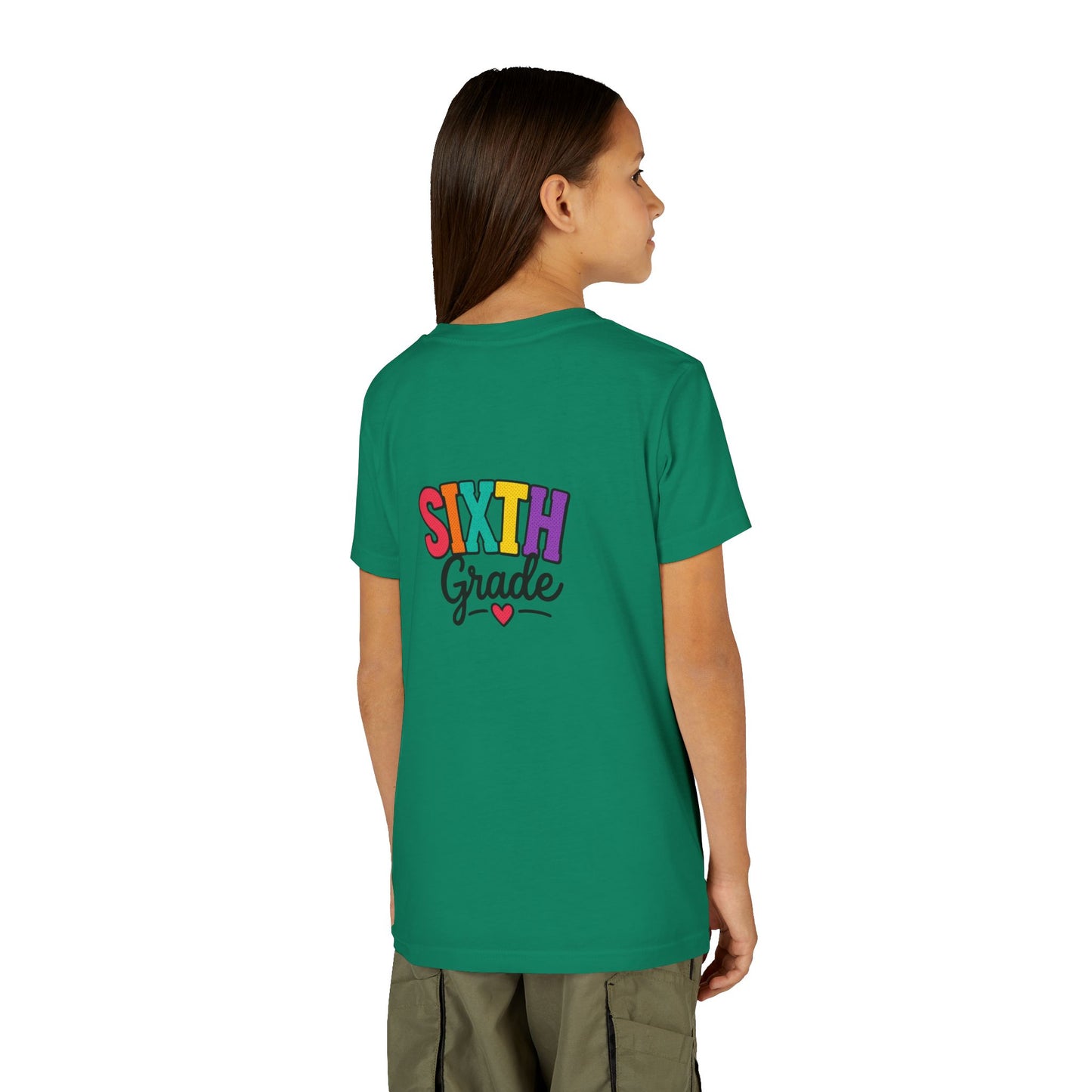 Sixth Grade Youth Tee – Colorful Back to School Shirt
