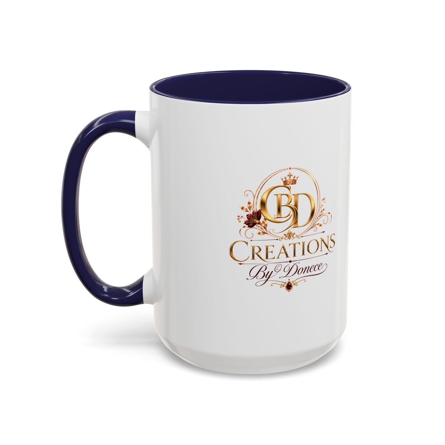 Accent Coffee Mug — Creations By Donece Logo Ceramic Mug (11/15 oz)