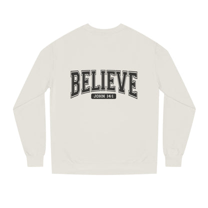 Believe Sweatshirt – Faith-Inspired Crewneck (John 14:1)