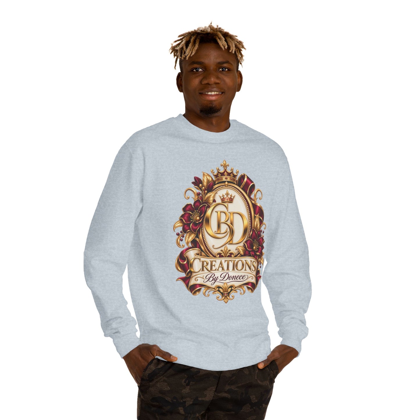 Creations By Denece Gold Emblem Sweatshirt