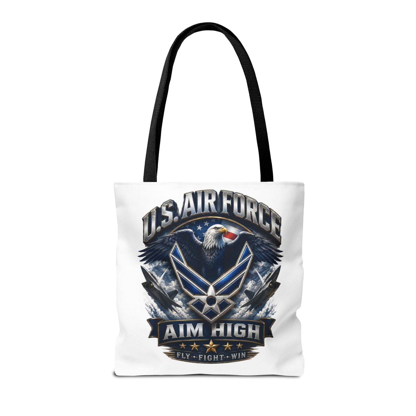 U.S. Air Force Aim High Tote Bag — Patriotic Eagle Military Tote