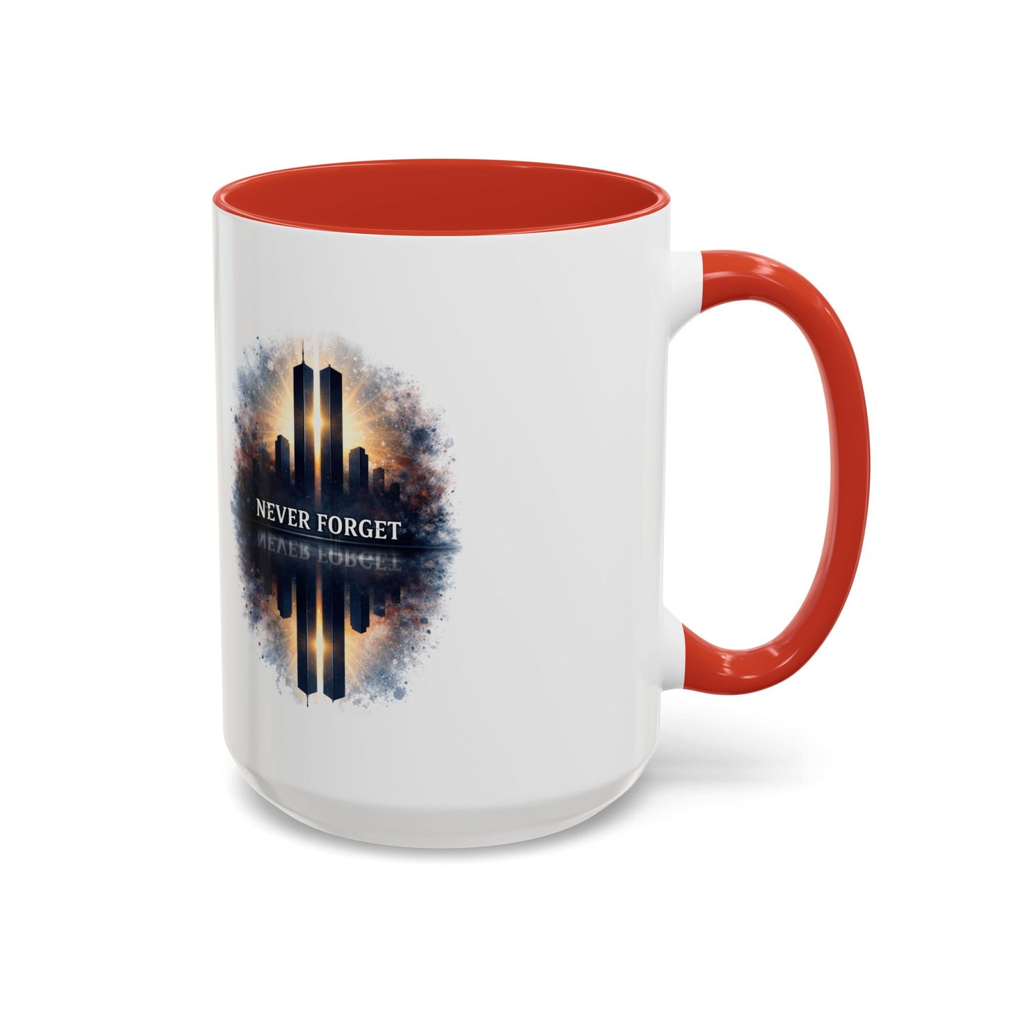 Never Forget 9/11 Memorial Accent Coffee Mug (11/15oz)