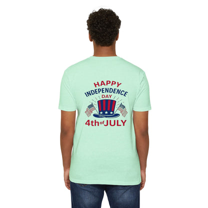 4th of July T-Shirt – "Happy Independence Day" Patriotic USA Tee