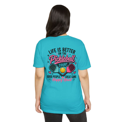 Pickleball T-Shirt – "Life Is Better on the Pickleball Court" Graphic Tee