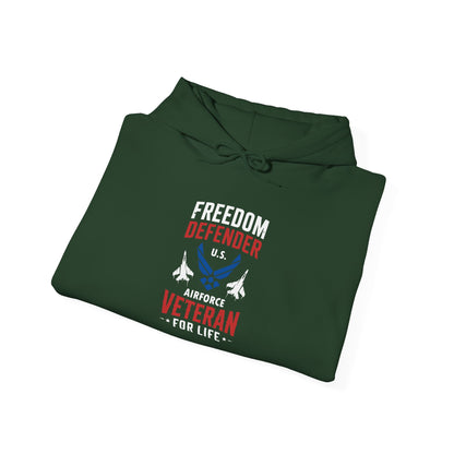 Freedom Defender U.S. Airforce Life Veteran Hoodie