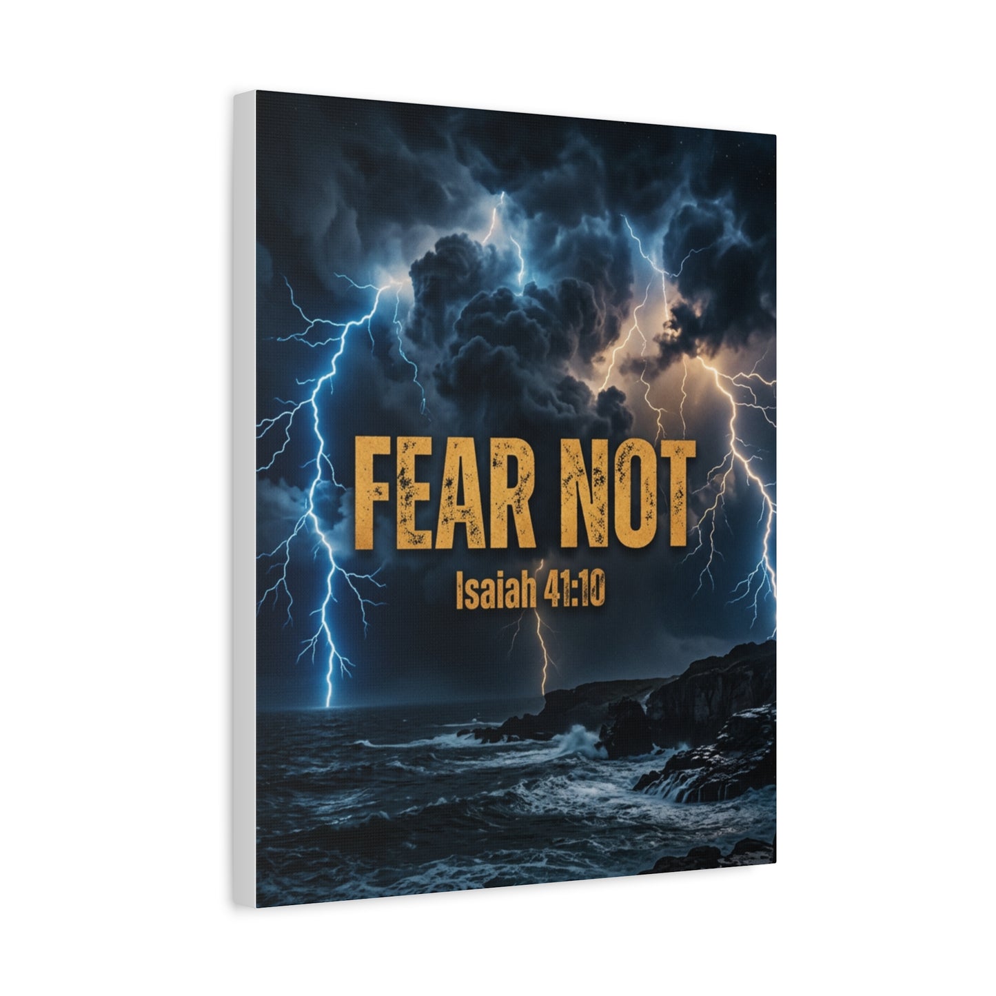 Fear Not - Isaiah 41:10 Canvas Wall Art