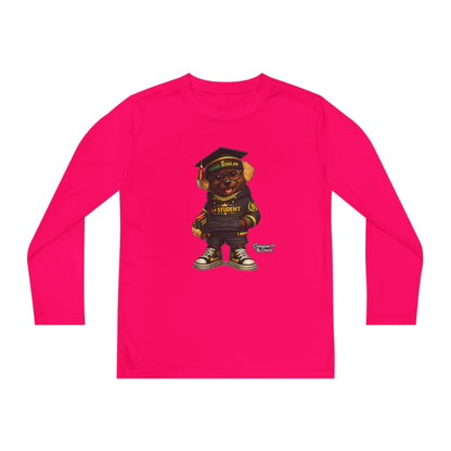 Youth Long Sleeve Tee — Graduation Bear Design