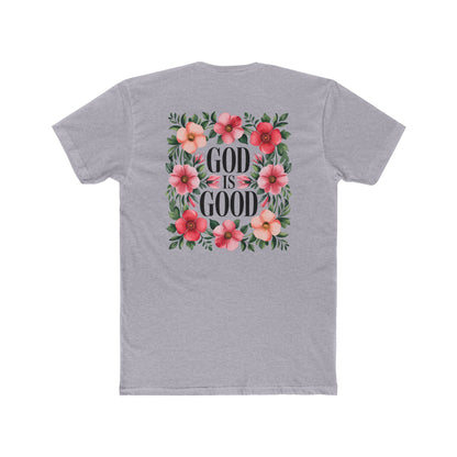 God Is Good Floral T-Shirt — Christian Faith Tee