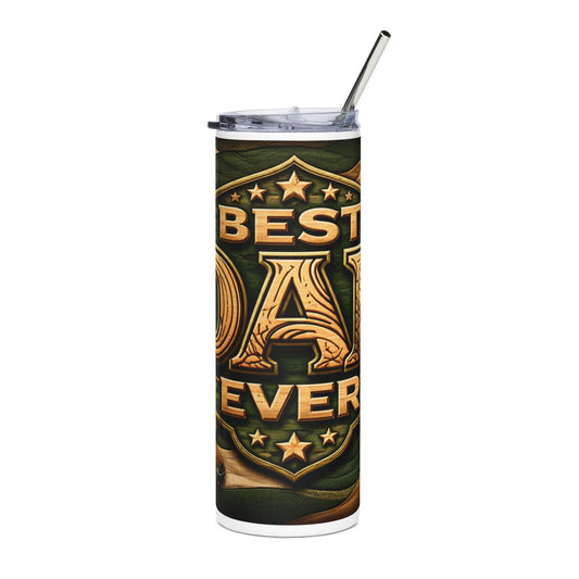 Best Dad Ever Stainless Steel Tumbler — 20oz Insulated Travel Cup