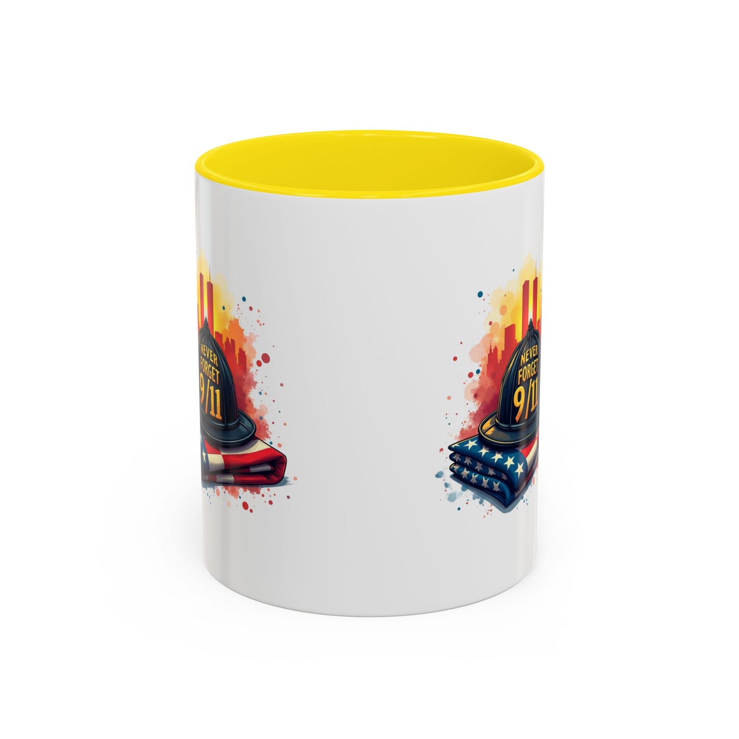 Never Forget 9/11 Memorial Accent Coffee Mug