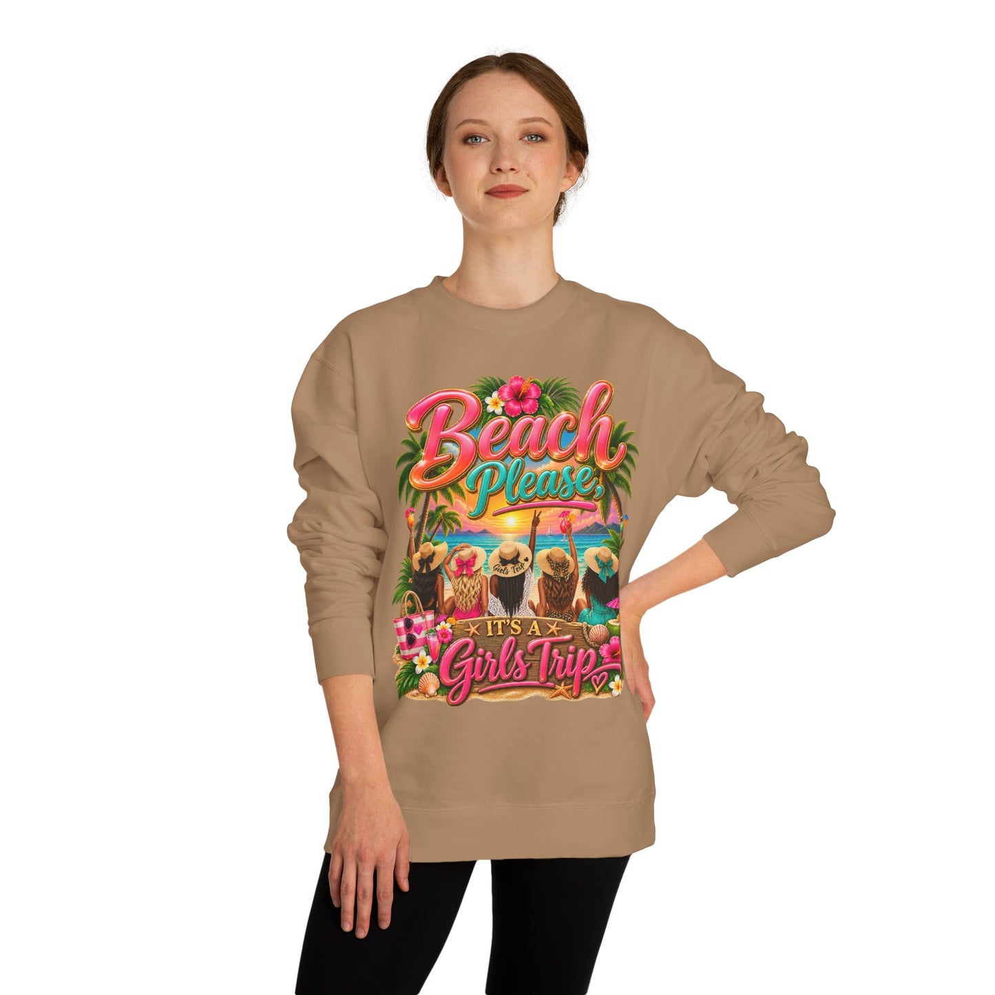 Beach Please Girls Trip Sweatshirt
