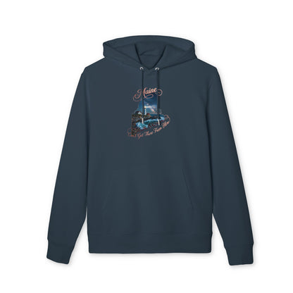 State Map Hoodie — Maine Scenic Lighthouse "You Get There From Here"