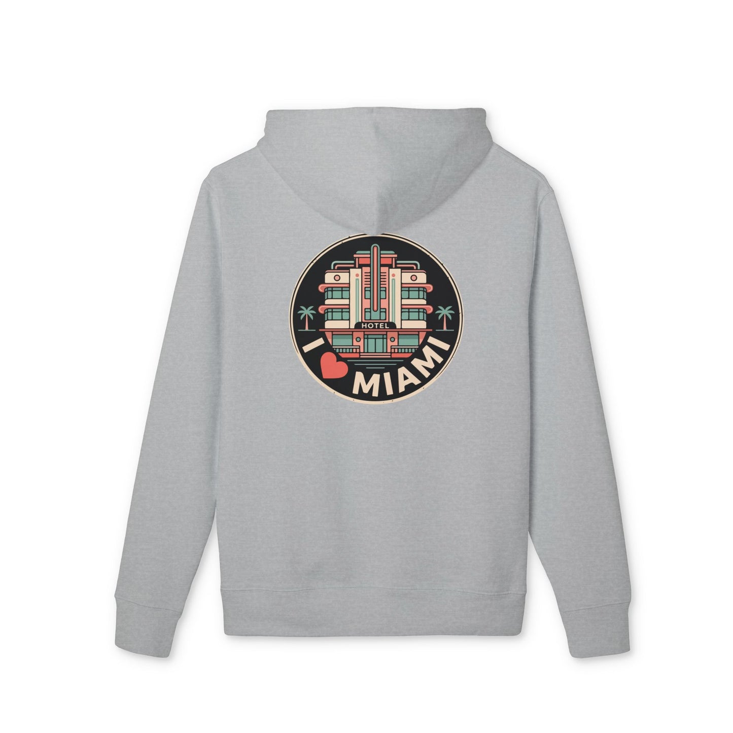 Miami Art Deco Hoodie — I  Miami Vintage Travel Sweatshirt
