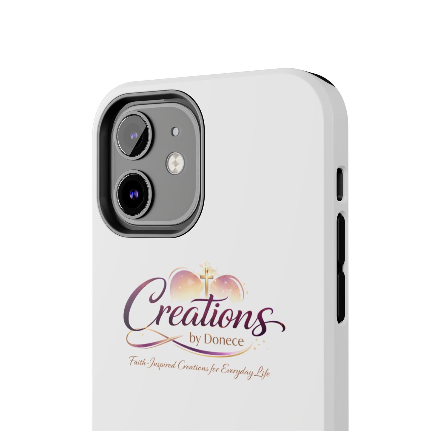 Creations by Donece Soft-Touch Tough Phone Case — Faith-Inspired Logo Protective Cover