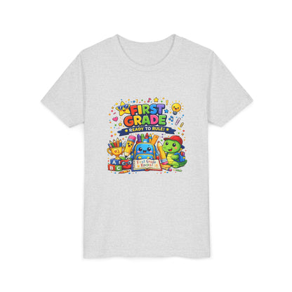 First Grade Youth T‑Shirt – "First Grade Ready to Rule" Cute Back-to-School Tee
