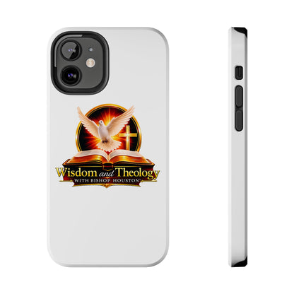 Wisdom and Theology Tough Phone Case — Christian Dove & Cross Design