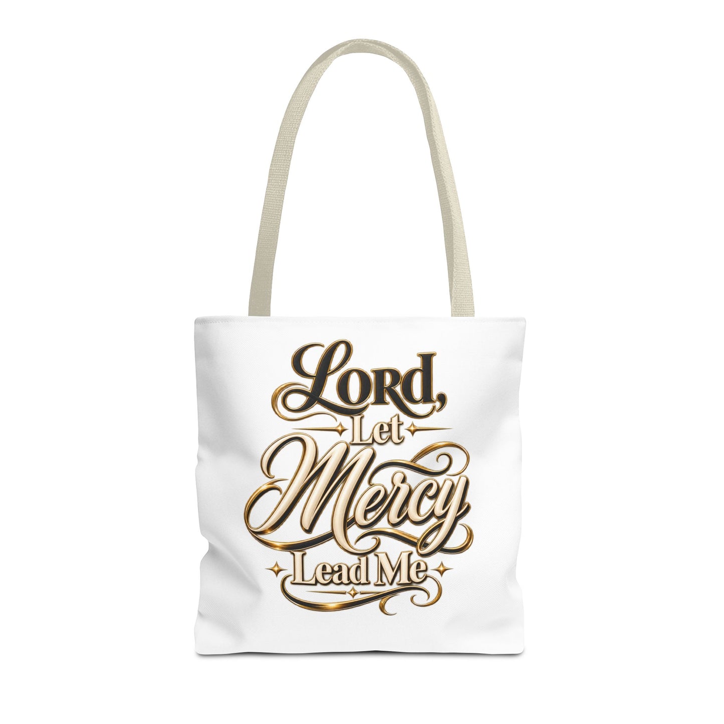 Lord, Let Mercy Lead Me Tote Bag – Inspirational Christian Canvas Tote