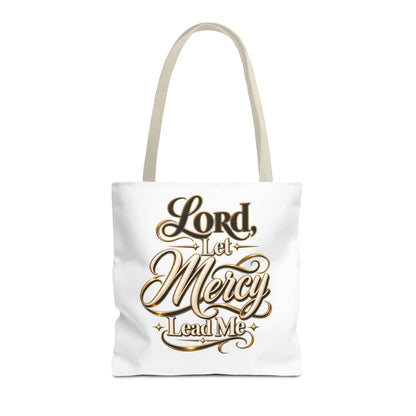 Lord, Let Mercy Lead Me Tote Bag – Inspirational Christian Canvas Tote