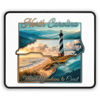 North Carolina Gaming Mouse Pad – From Mountains to Coast Lighthouse Design