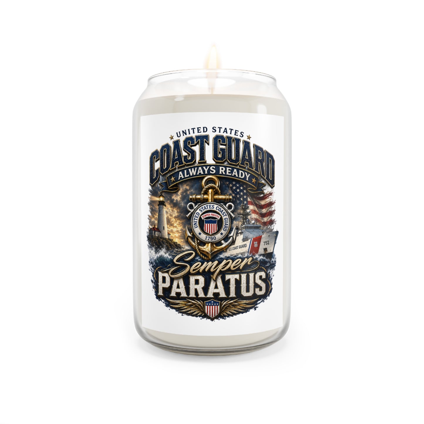 Coast Guard Semper Paratus Scented Soy Candle — 13.75 oz