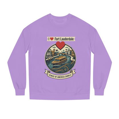 I  Fort Lauderdale Crewneck Sweatshirt — Venice of America Canals Graphic