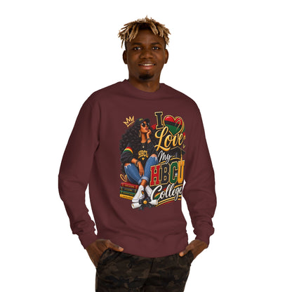 I Love My HBCU College Crewneck Sweatshirt