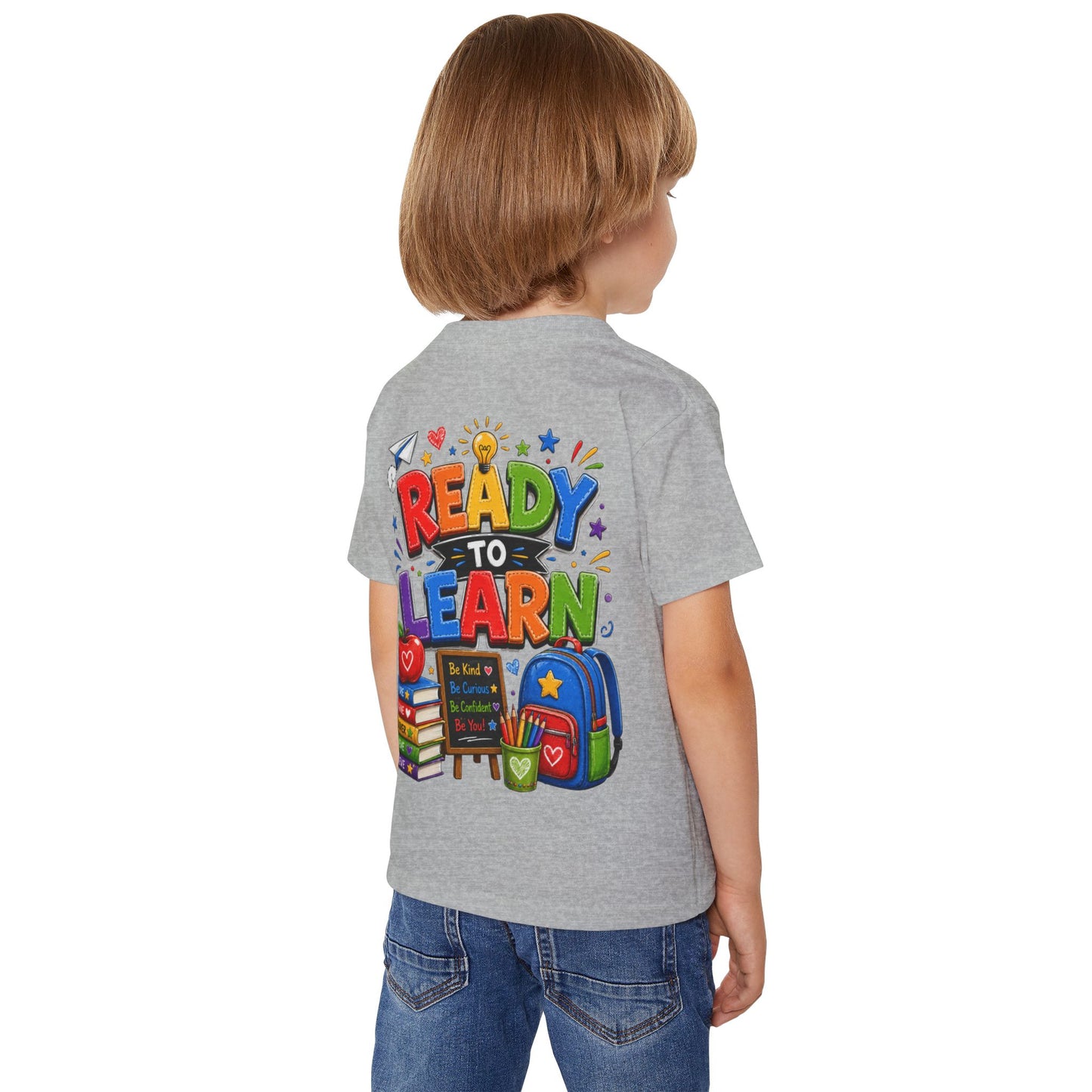 Toddler T-Shirt — "Ready to Learn" Back-to-School Kids Tee