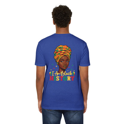 I Am Black History T-Shirt — Afrocentric Headwrap Pride Tee