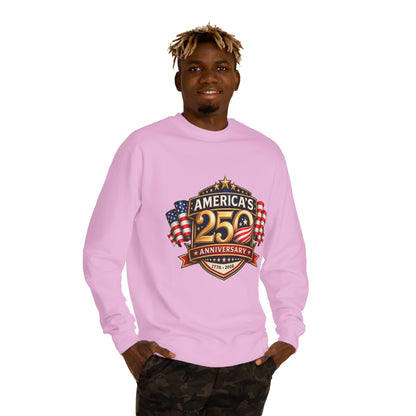 America's 25th Anniversary Sweatshirt — Patriotic USA Flag Crewneck (1776–2026)