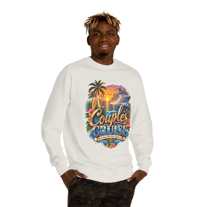 Couples Cruise Sweatshirt — Tropical Sunset Cruise Graphic Crewneck