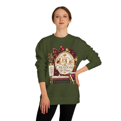 Creations by Damaris Graphic Sweatshirt — Cozy Artist Logo Crewneck