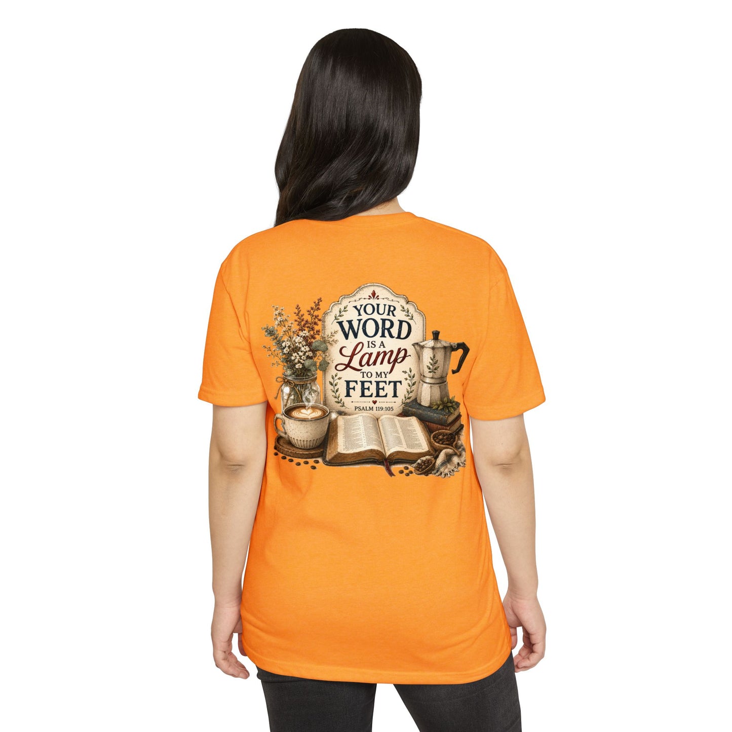 Bible Verse T-Shirt — "Your Word Is a Lamp to My Feet" Inspirational Christian Tee