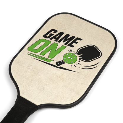 Pickleball Paddles Set — "Game On" Graphic Pickleball Kit with 2 Paddles & Balls