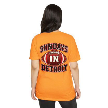 Sundays in Detroit Football T-Shirt