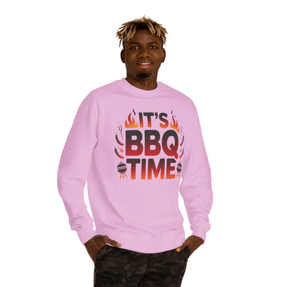 BBQ Time Sweatshirt — Grilling Graphic Crewneck for Grill Masters & Summer Cookouts