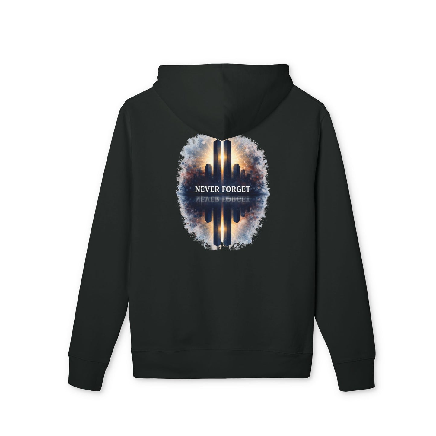 9/11 Memorial Hoodie – "Never Forget" Twin Towers Tribute Pullover