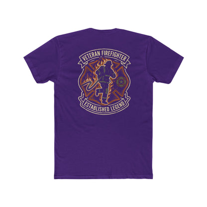 Veteran Firefighter Tee — "Established Legend" Graphic Crew Shirt