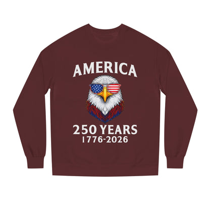 America 250 Years Sweatshirt — 1776–2026 Patriotic Eagle Crewneck
